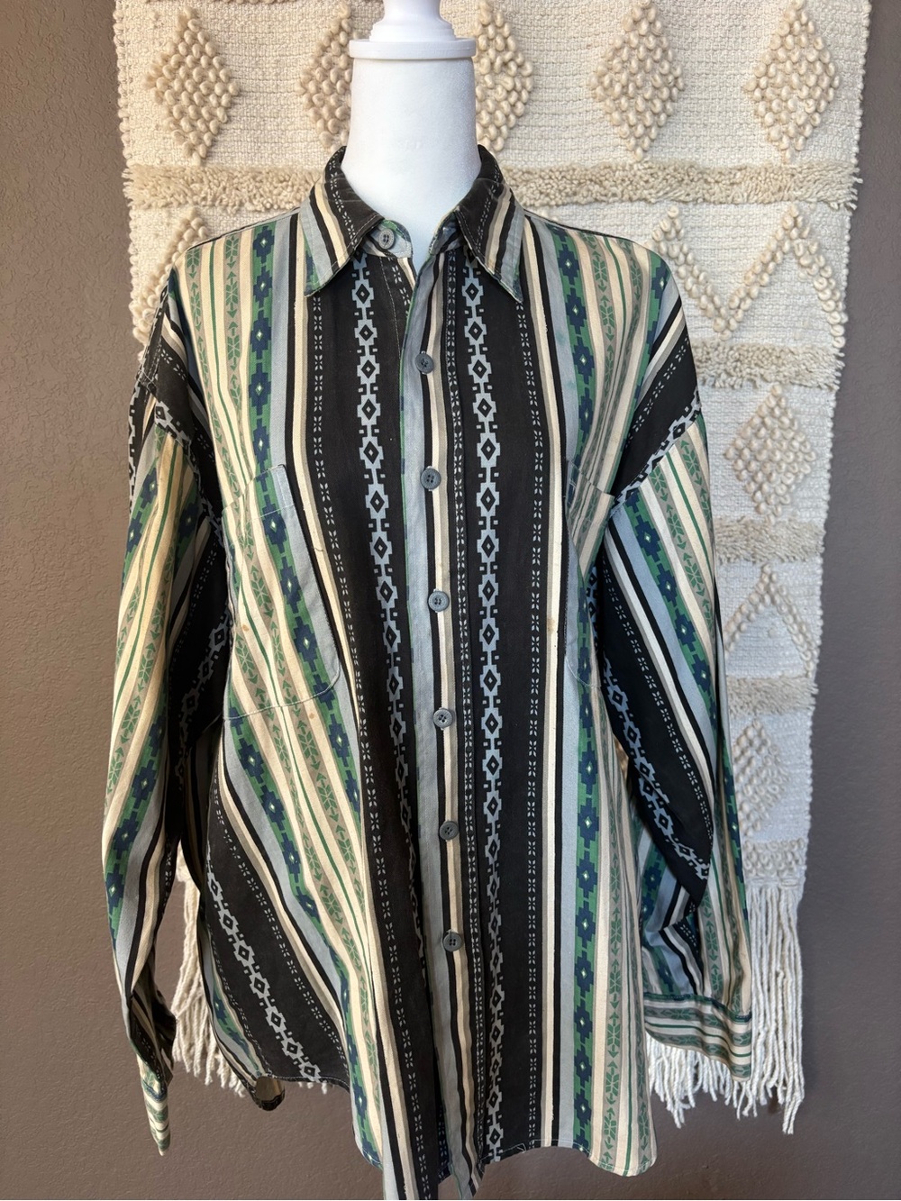 MOTTO Vintage 90s Western Shirt Size Medium